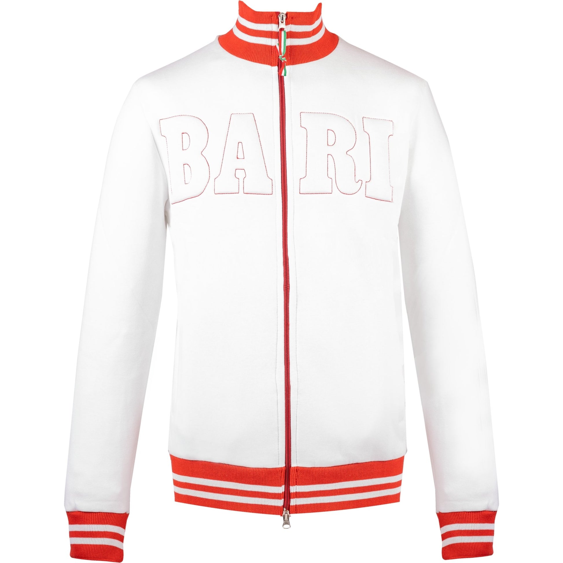 La Bari - Felpa da stadio zip con ricamo - LABARI.SHOP